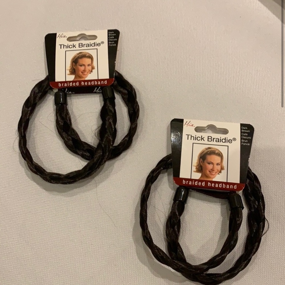 Braided headbands x2